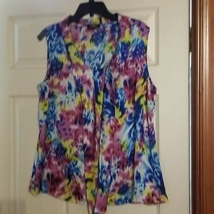 Silk multi color blouse